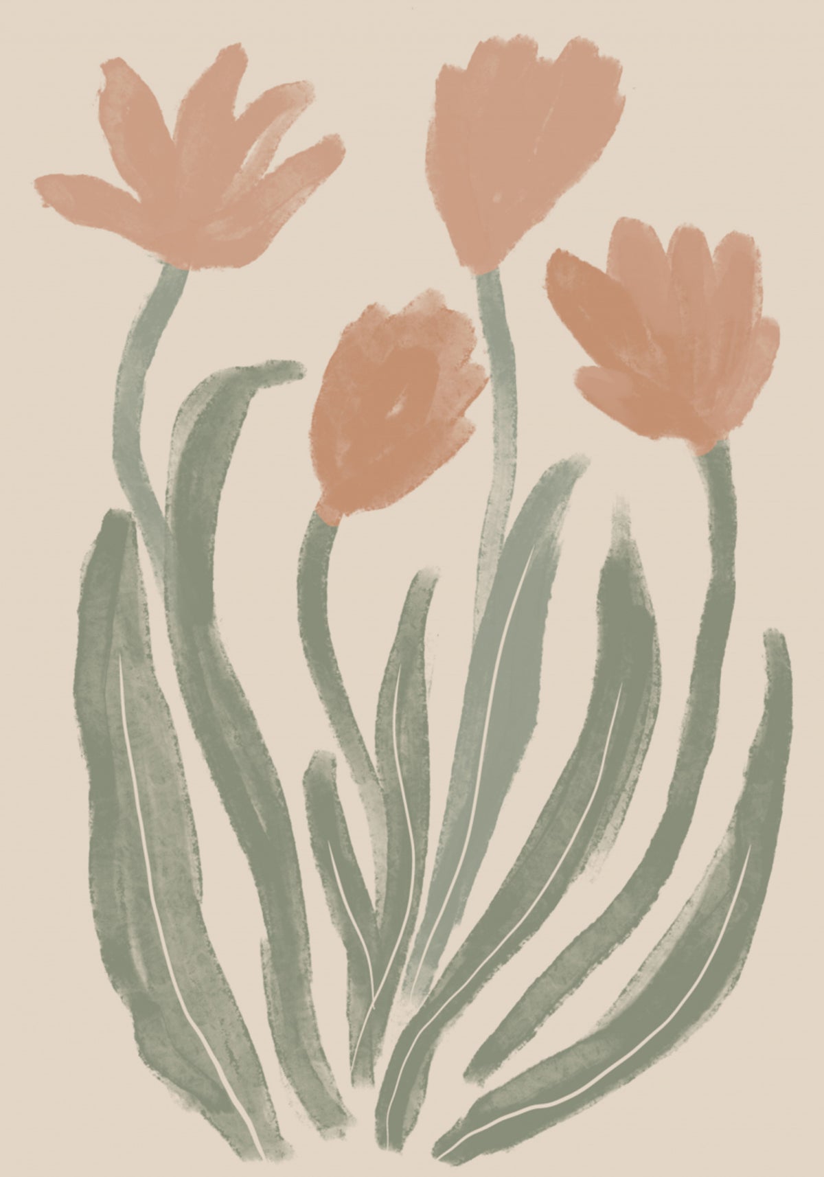 Flores suaves de pêssego