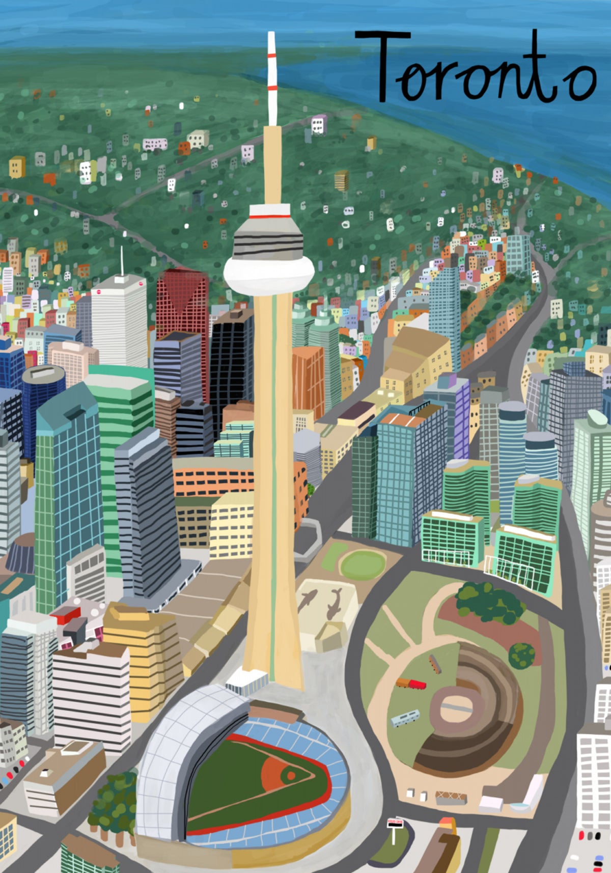 Horizonte vibrante de Toronto