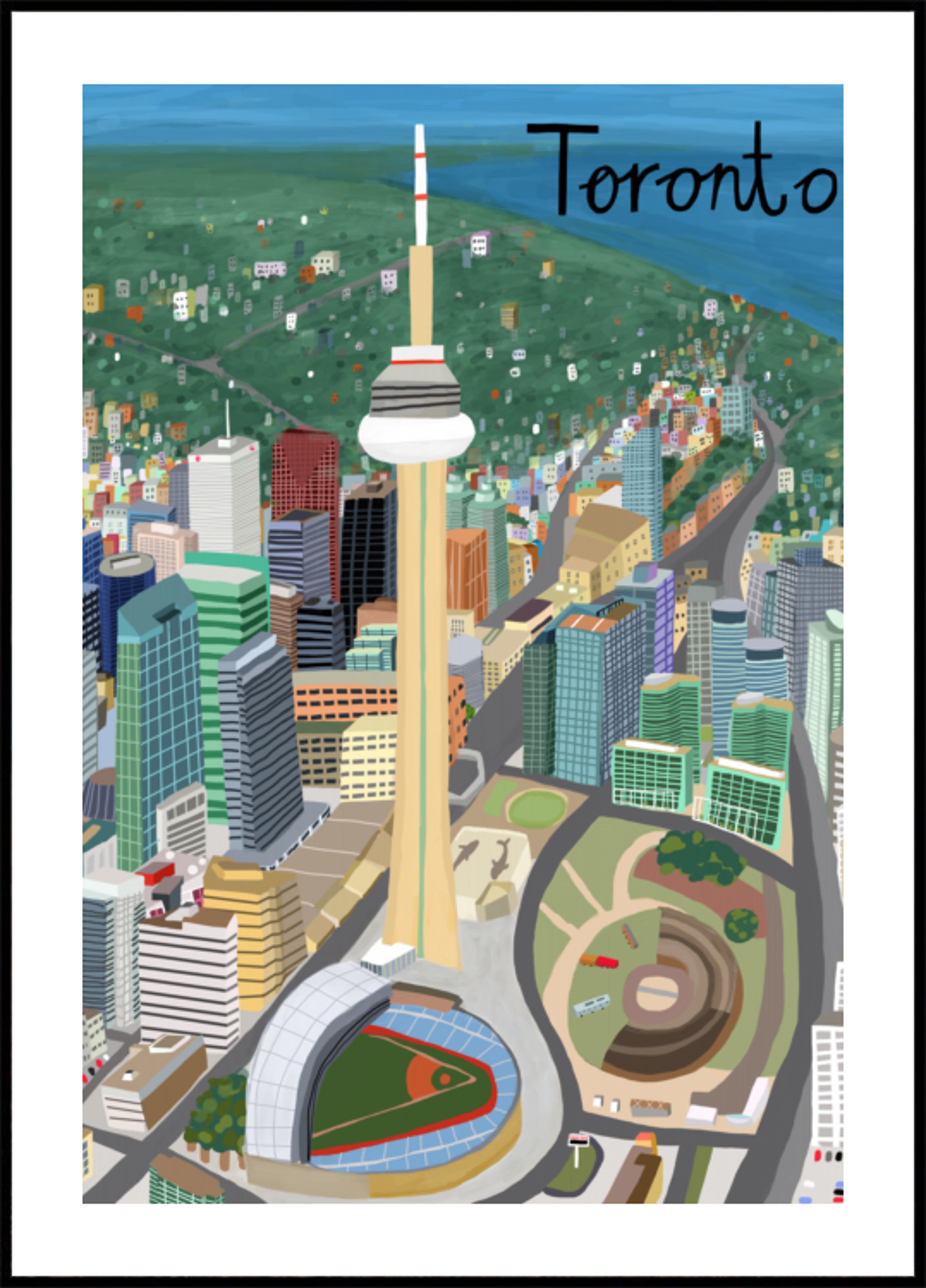 Horizonte vibrante de Toronto