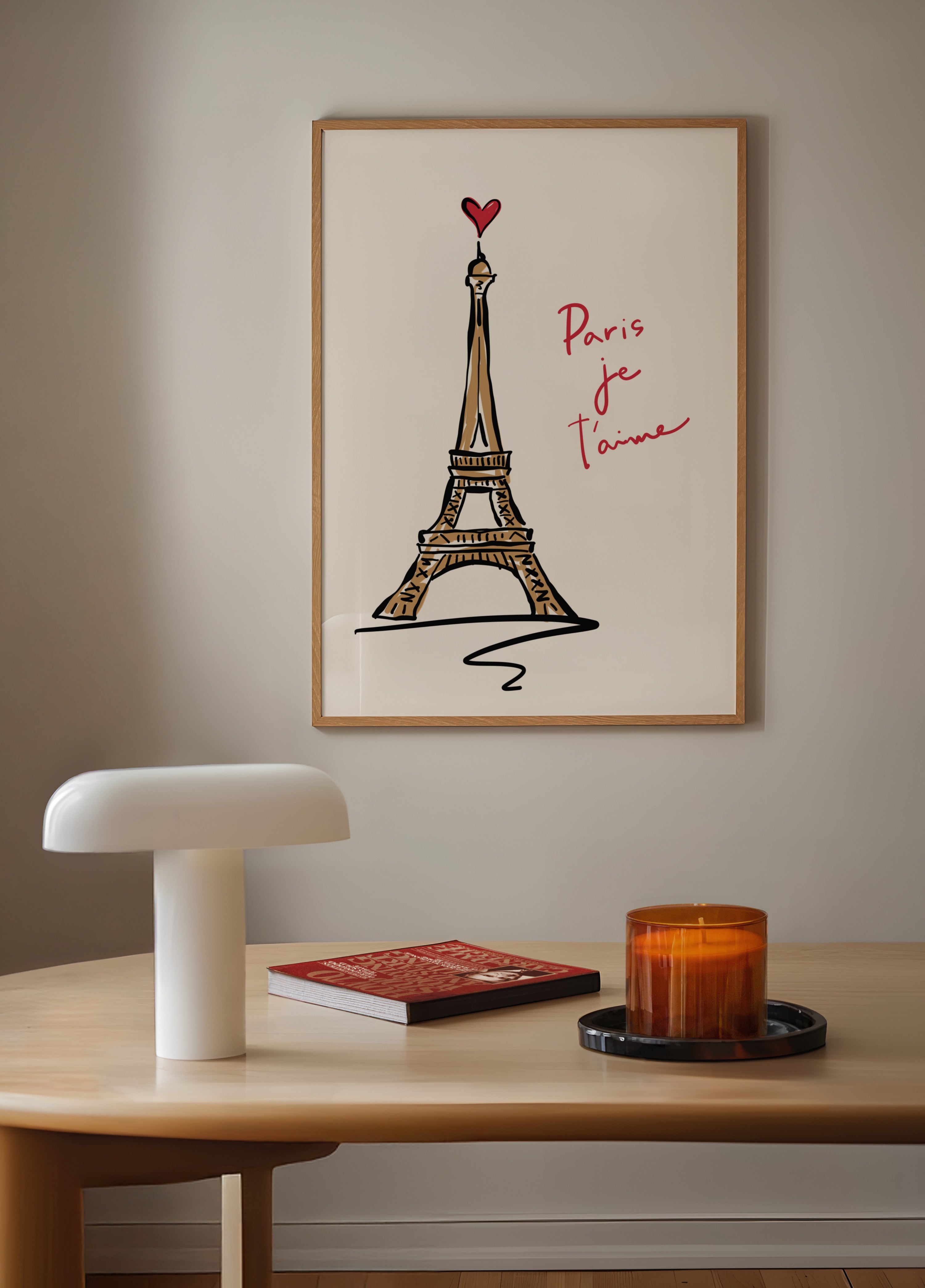 Esboço de amor da Torre Eiffel