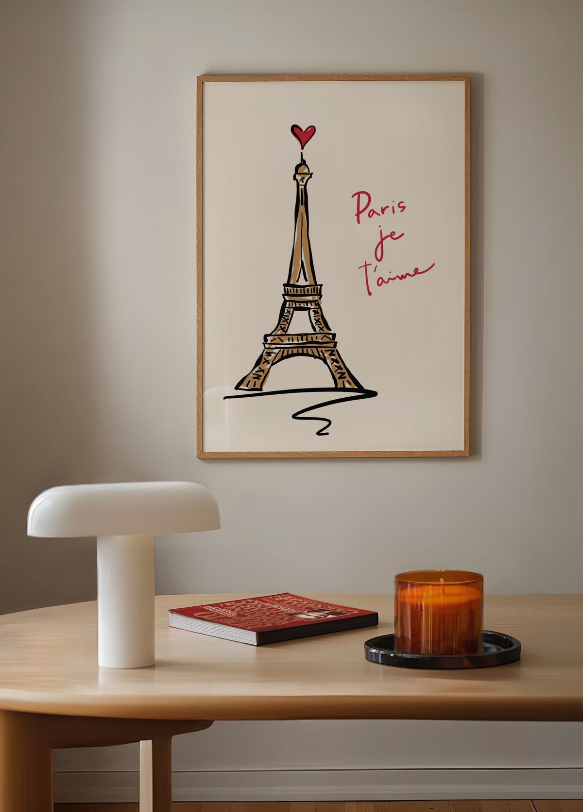 Esboço de amor da Torre Eiffel