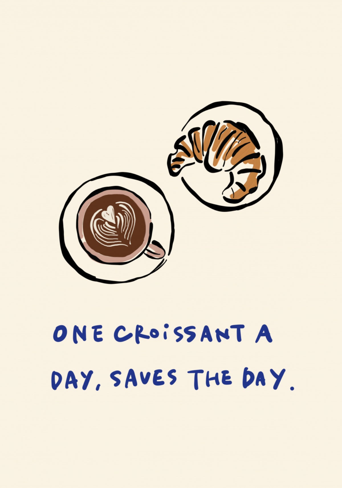 Café Croissant Aconchegante