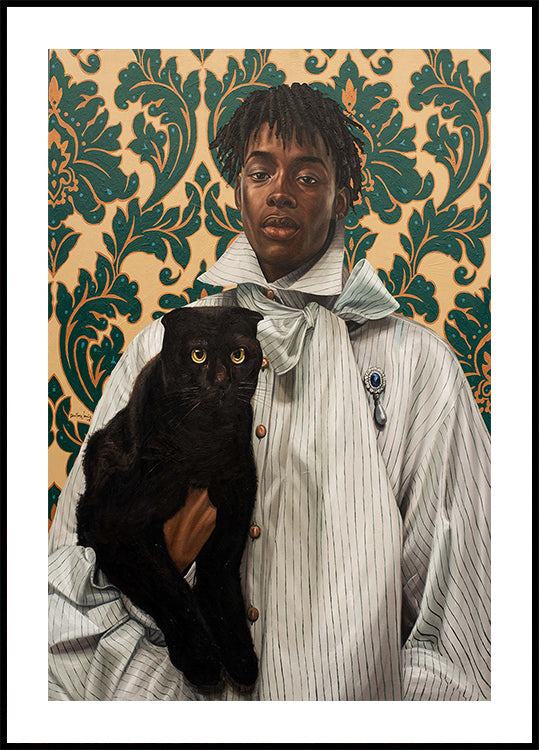 Gentleman with Cat Plakat - Posterbox