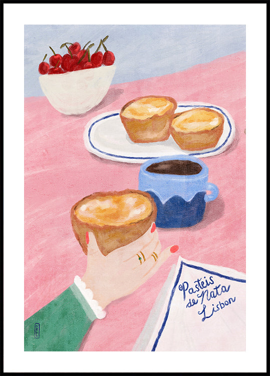 With Love From Lisbon - Food and Travel Art Plakat - Posterbox