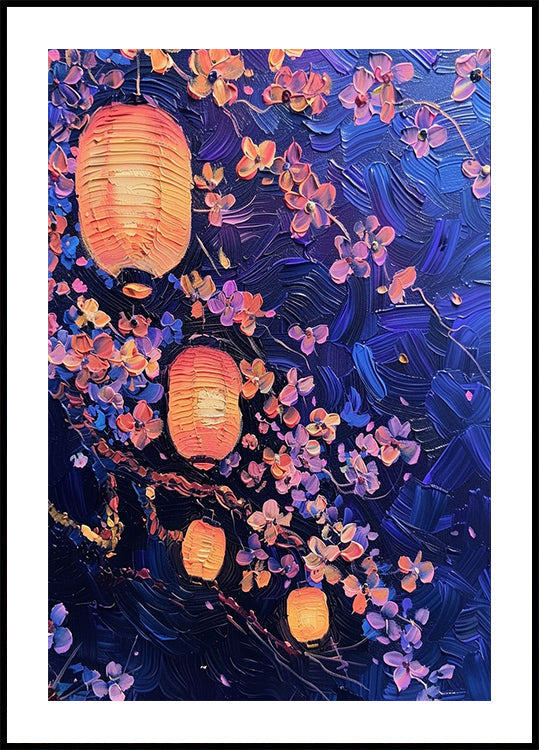 Lantern Blossom Night (NEW) - Posterbox