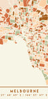 Black Maps Earth Tones 50 Plakat - Posterbox
