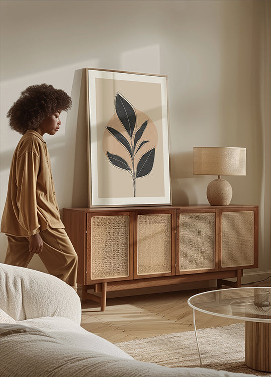 Black Abstract Plant (NEW) - Posterbox