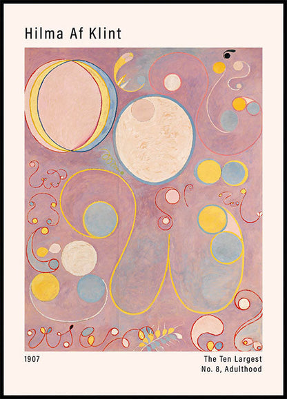 Hilma Af Klint: as dez maiores séries, nº 8, pôster da idade adulta