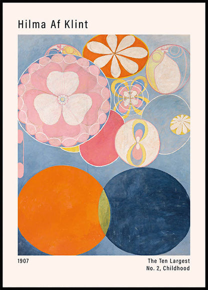 Poster Arte abstrata colorida por Hilma Af Klint