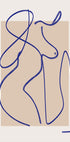 Abstract Blue Line Art 2 Plakat - Posterbox