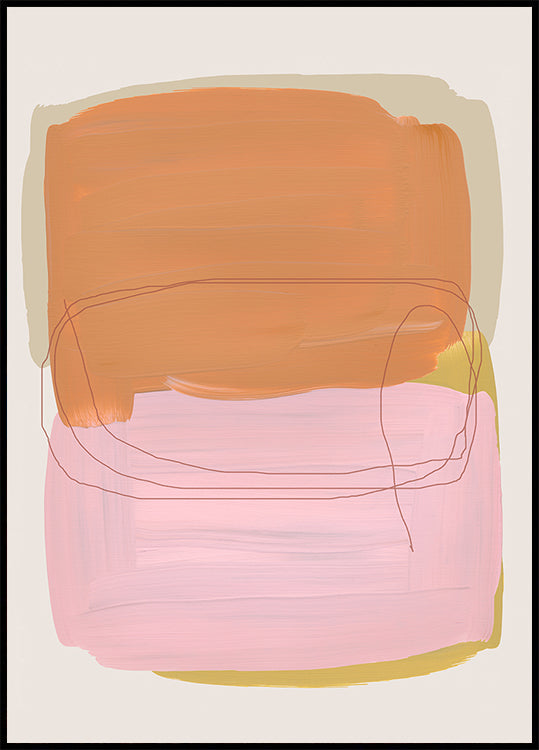 Abstract Brush Strokes 121 Plakat - Posterbox