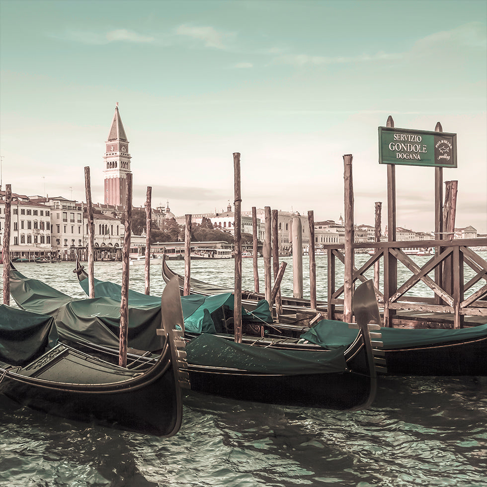 VENICE Grand Canal and Gondolas | urban vintage style (NEW) - Posterbox