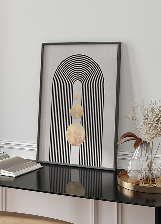 Póster Linhas e círculos 19