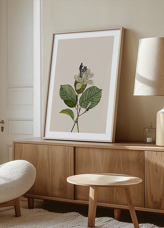 Póster Botanical vintage cameraman