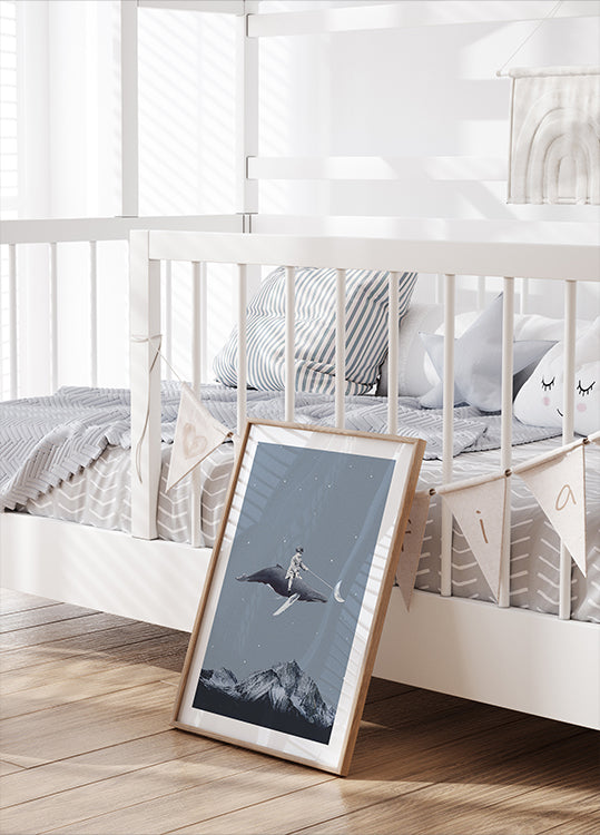 Póster Apontar para a lua