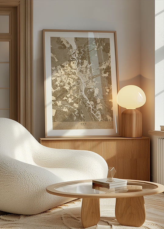 Mapa sépia de Kiev (pré-guerra) (NOVO)