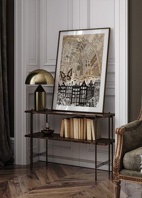 Pôster Amsterdã (pausas na cidade)