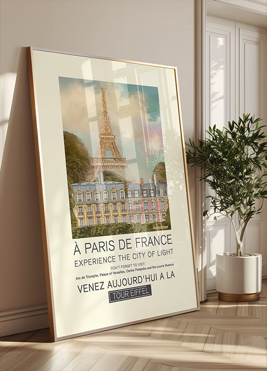 Póster Retro Paris