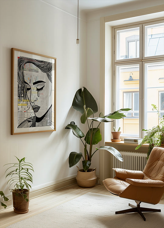 Pôster Menina de Papel