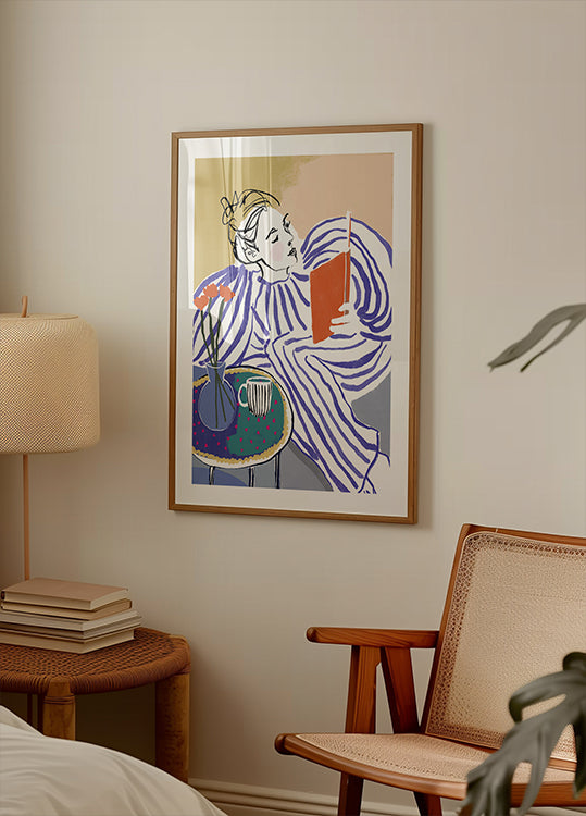 Póster Canto de Leitura Aconchegante