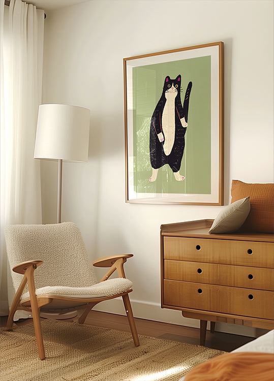 Gato preto e branco 02 (NOVO)