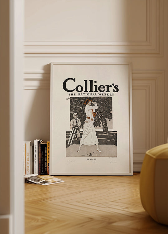Pôster Collier's, o National Weekly, o primeiro Tee (1912)