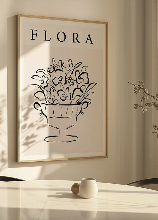 Póster Elegância Floral