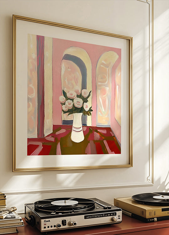 Roses In A Vase Plakater