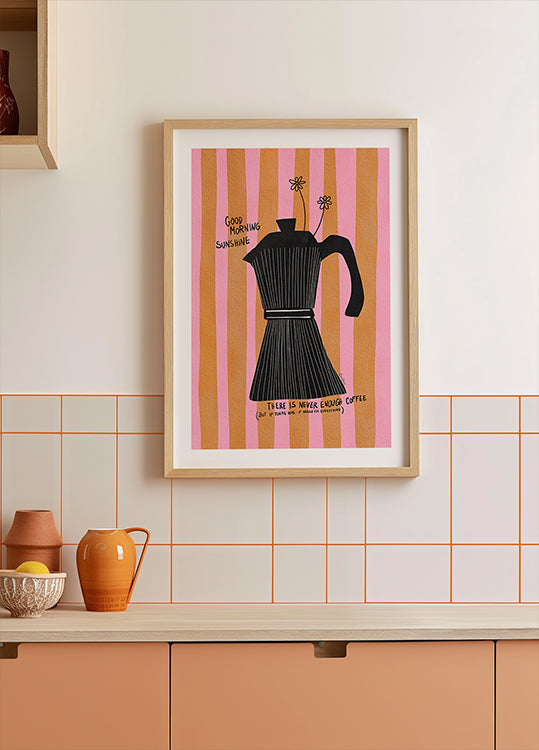 Póster Luz do sol do café Mocca