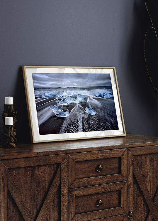 Pôster Diamantes Azuis