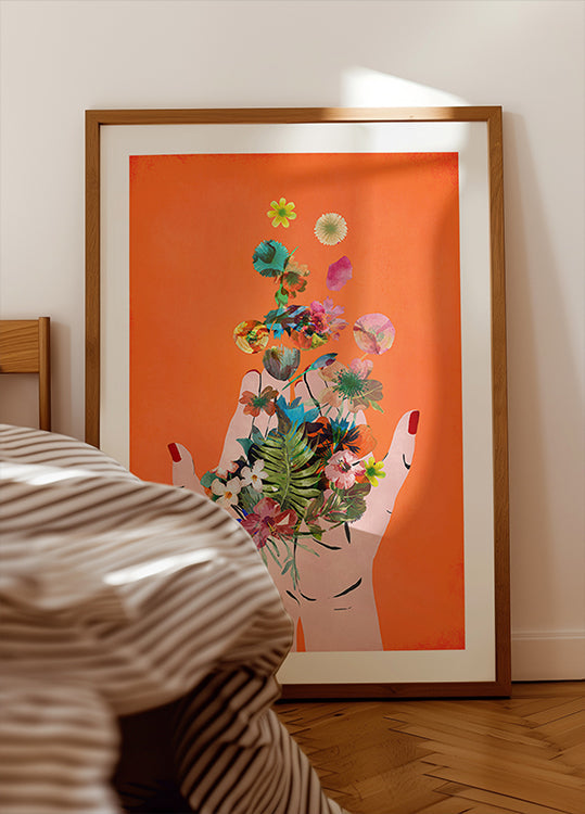 Pôster de lançamento floral