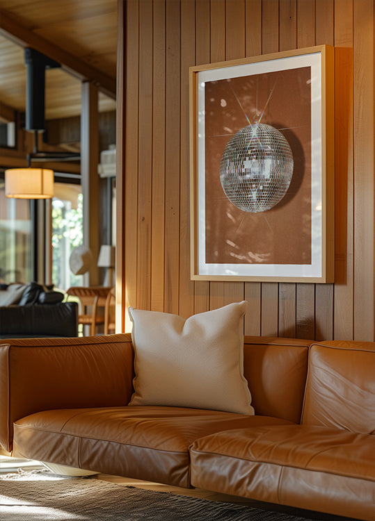 Bola de discoteca laranja (NOVO)