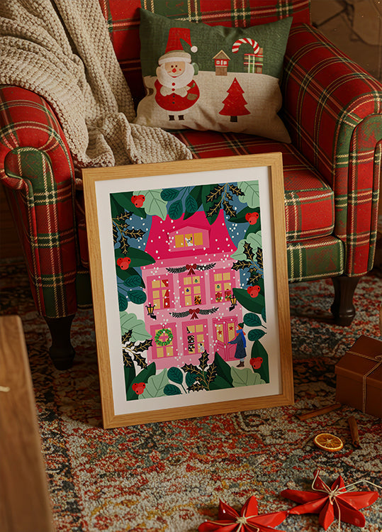 Pôster de decoração de Natal