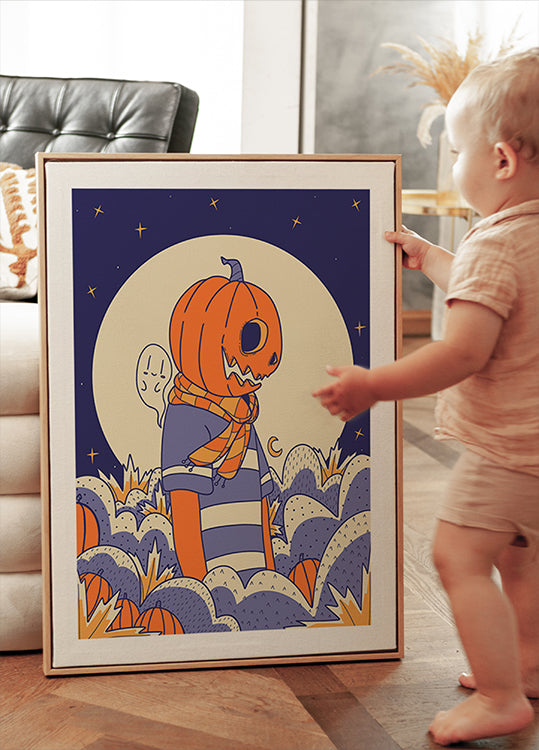 Póster Abóbora e fantasma