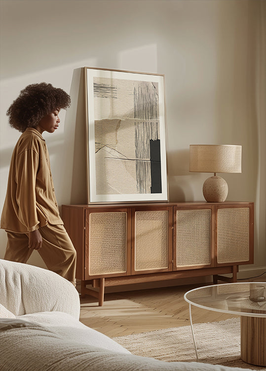 Pôster abstrato de papel