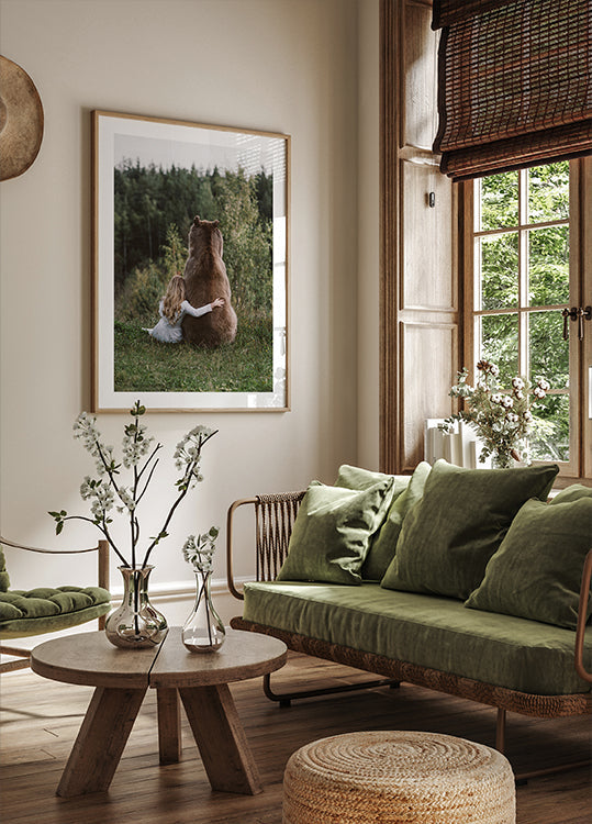 Pôster Mulheres e Urso