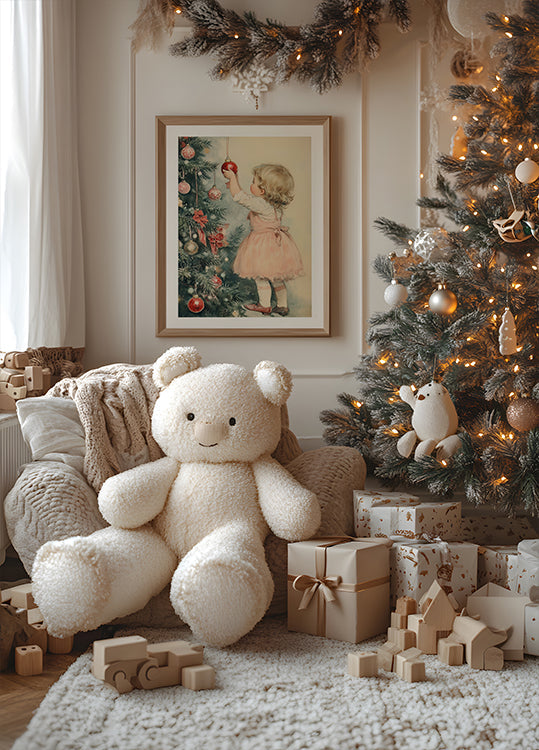 Poster Jovem na véspera de Natal