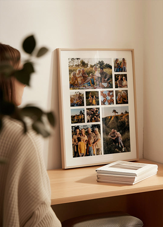 Pôster de colagem de fotos personalizado