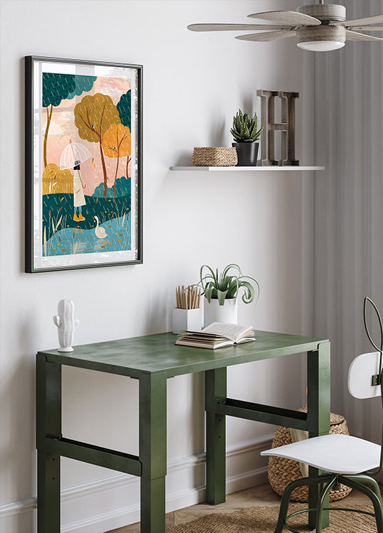 Pôster Passeio em Dia Chuvoso