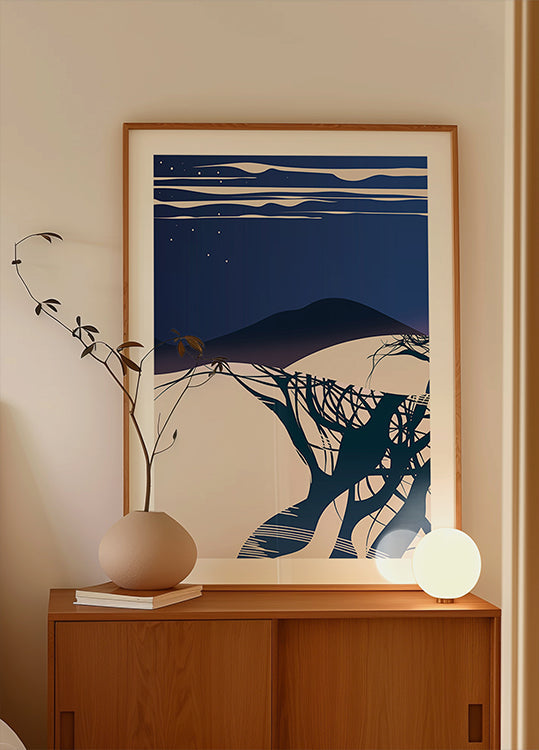 Pôster de árvores de inverno