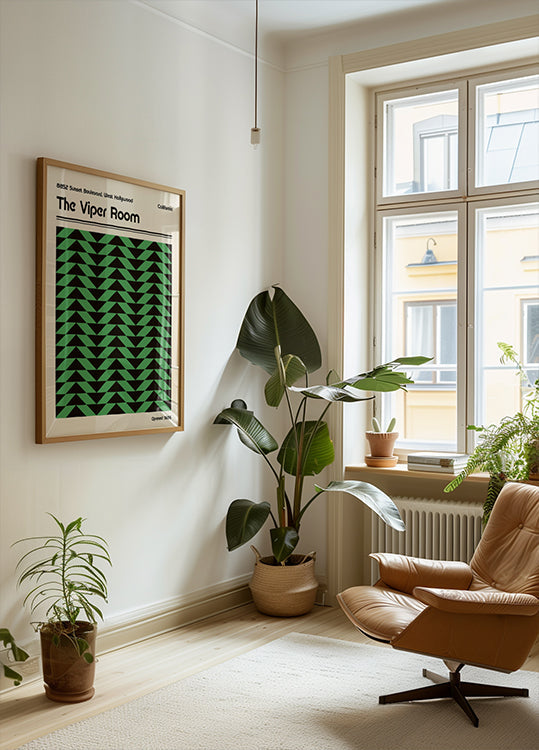 Pôster retrô da sala Viper