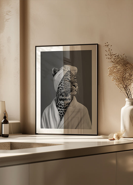 Póster Dia dos Spas da Senhora Leopardo