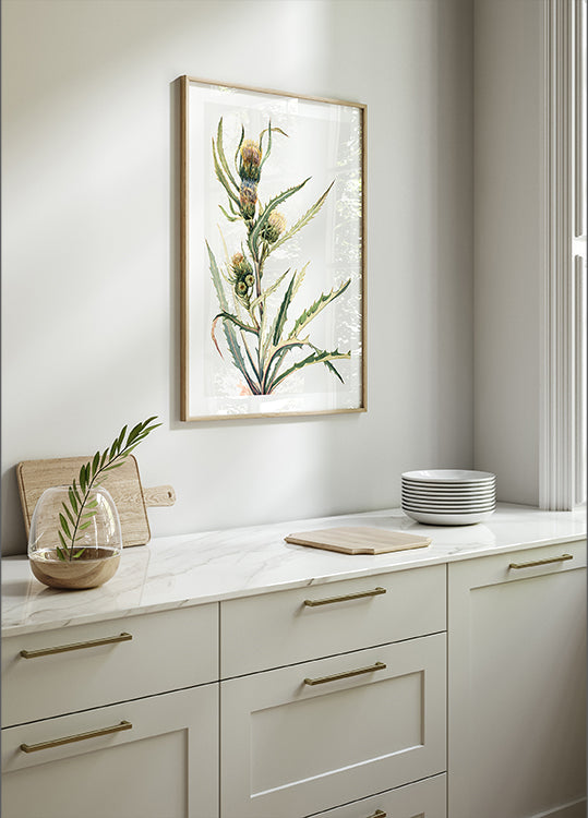 Póster Cardo Branco