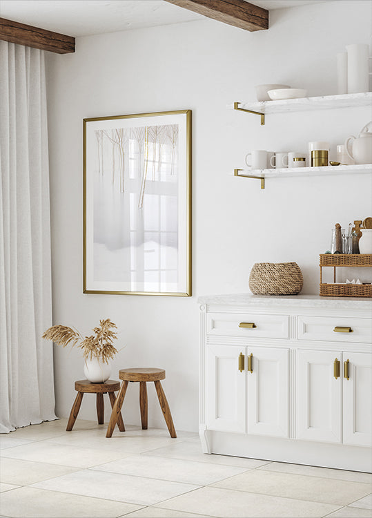 Pôster de reflexão de inverno