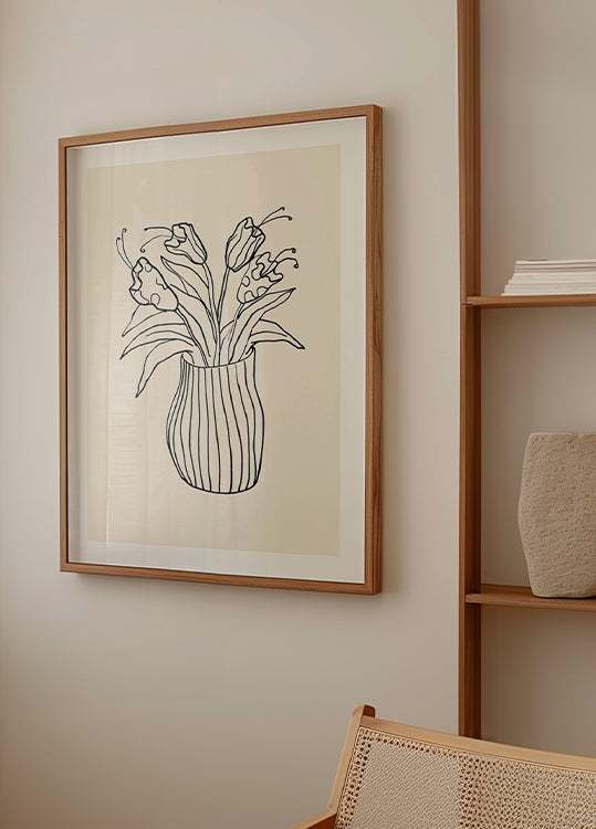 Pôster Esboço de Vaso