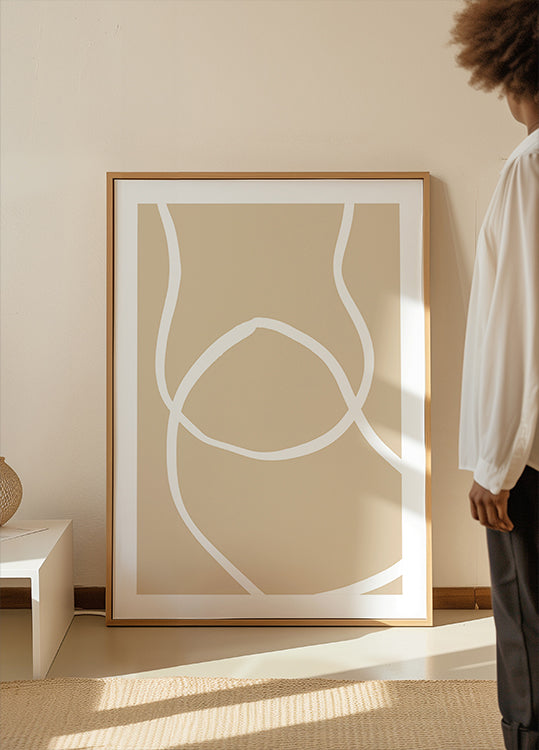 Póster Linhas Bege 04
