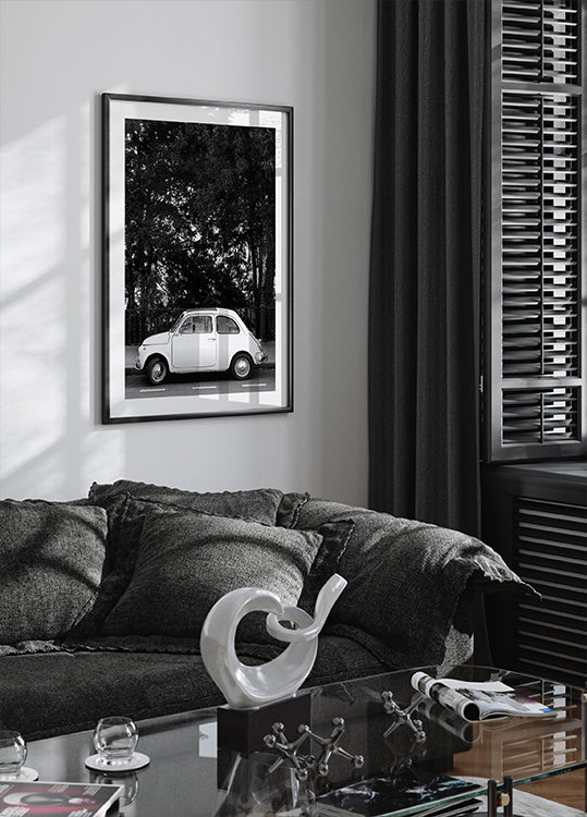 Pôster Mini carro B&W