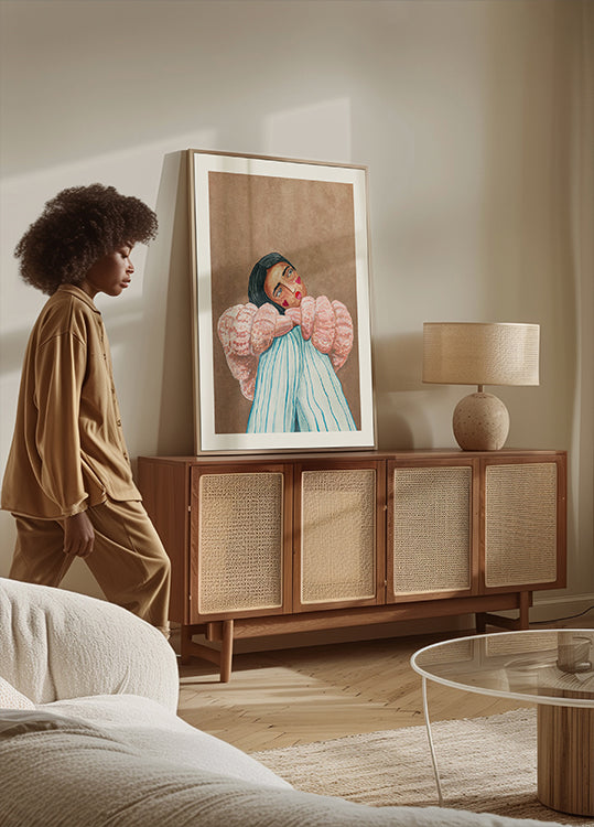 Póster Menina sonhando