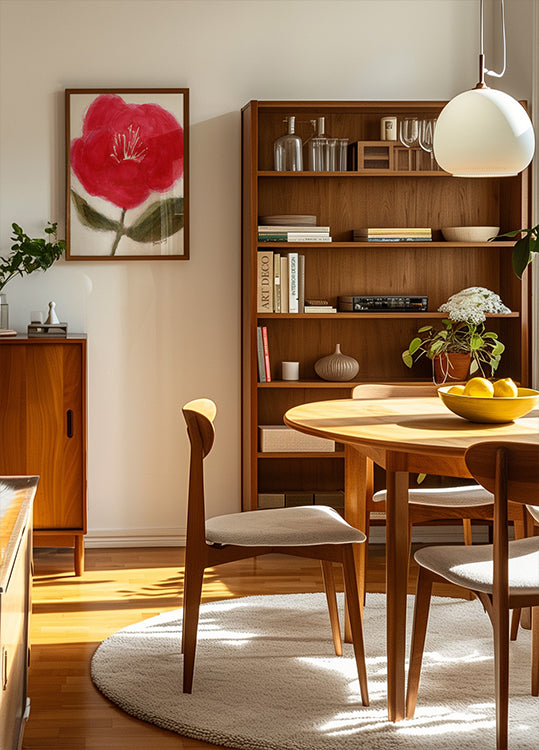 Póster Floral em vermelho para Cierra