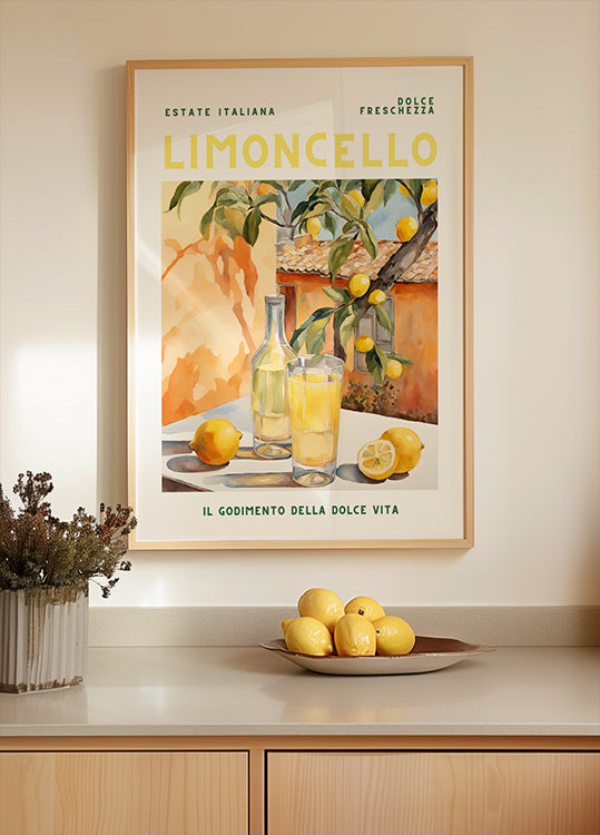 Póster Limoncello, Aquarela, Fresco